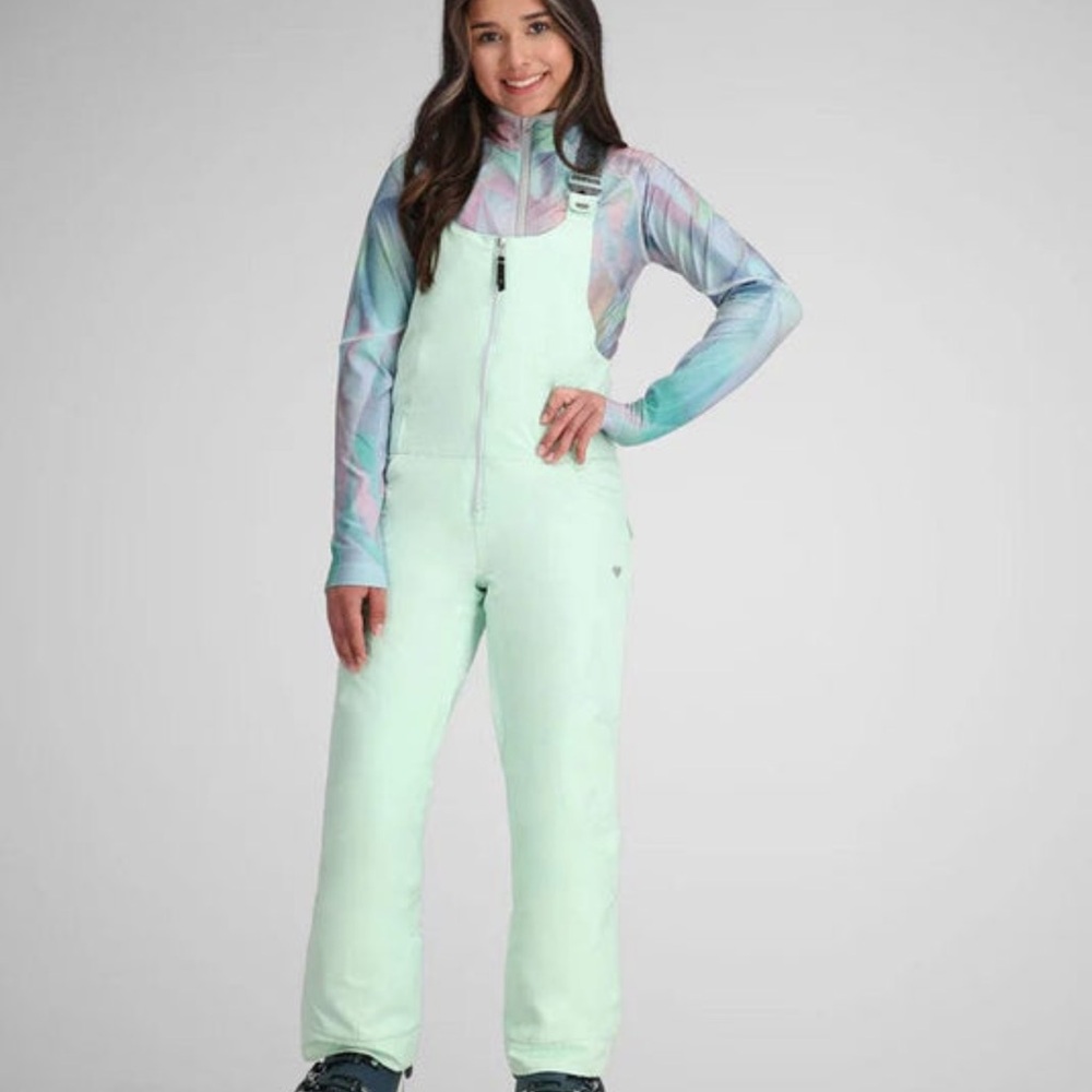 Obermeyer Winter Mint Girls Ski Bib Pants